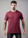 Camiseta Unconventional® Essentials Bordô em Algodão Egípcio