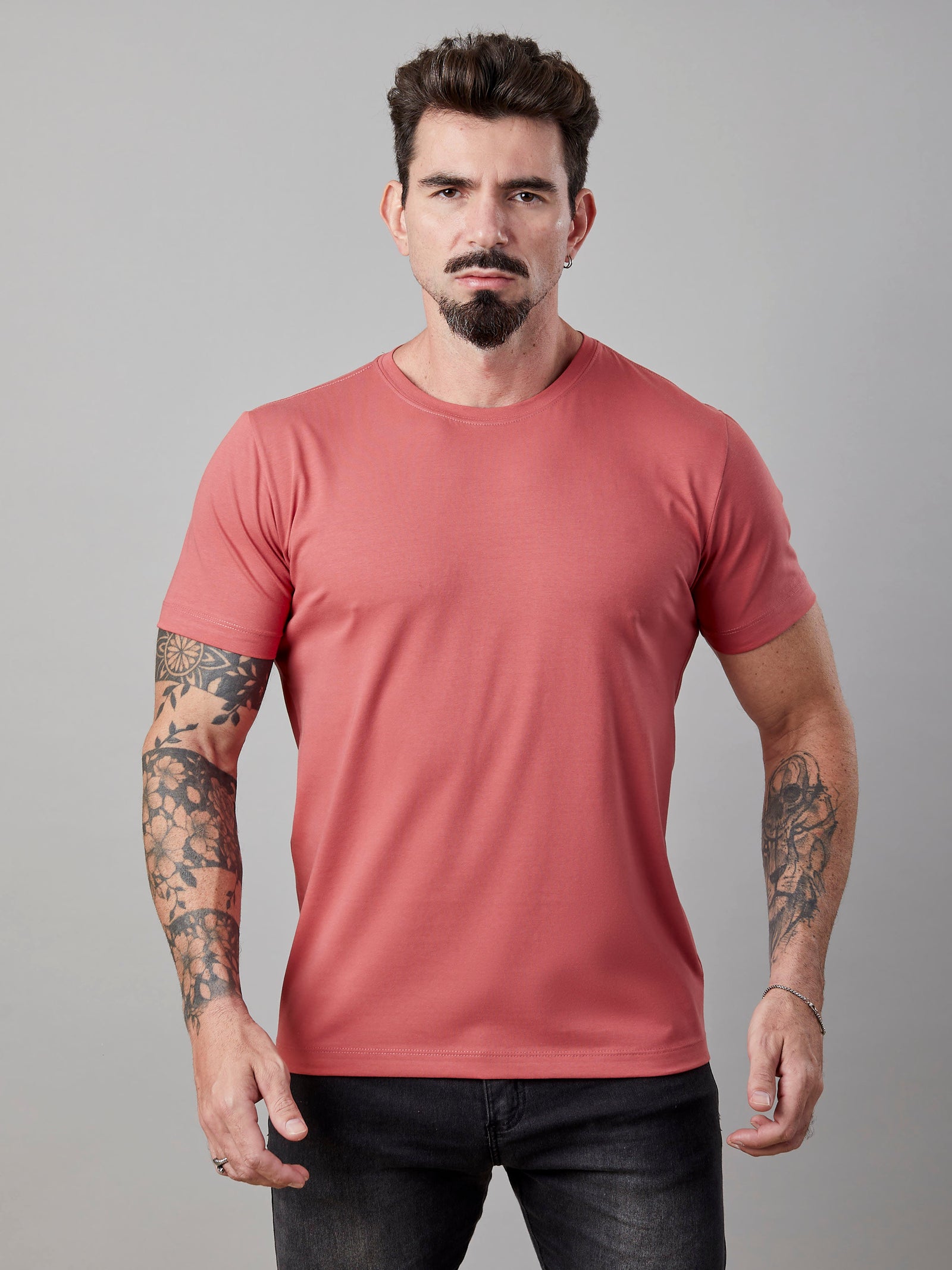 Camiseta Unconventional® Essentials Salmão em Algodão Egípcio