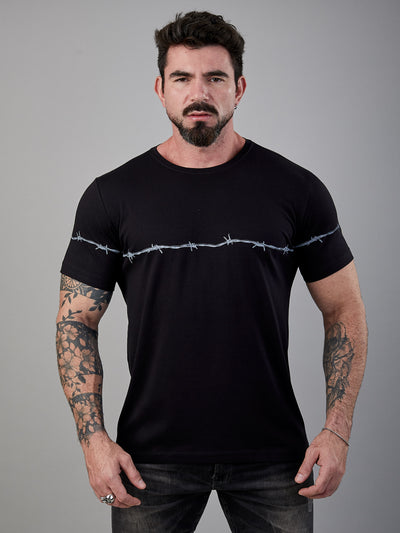 Camiseta Barbed Wire - Black