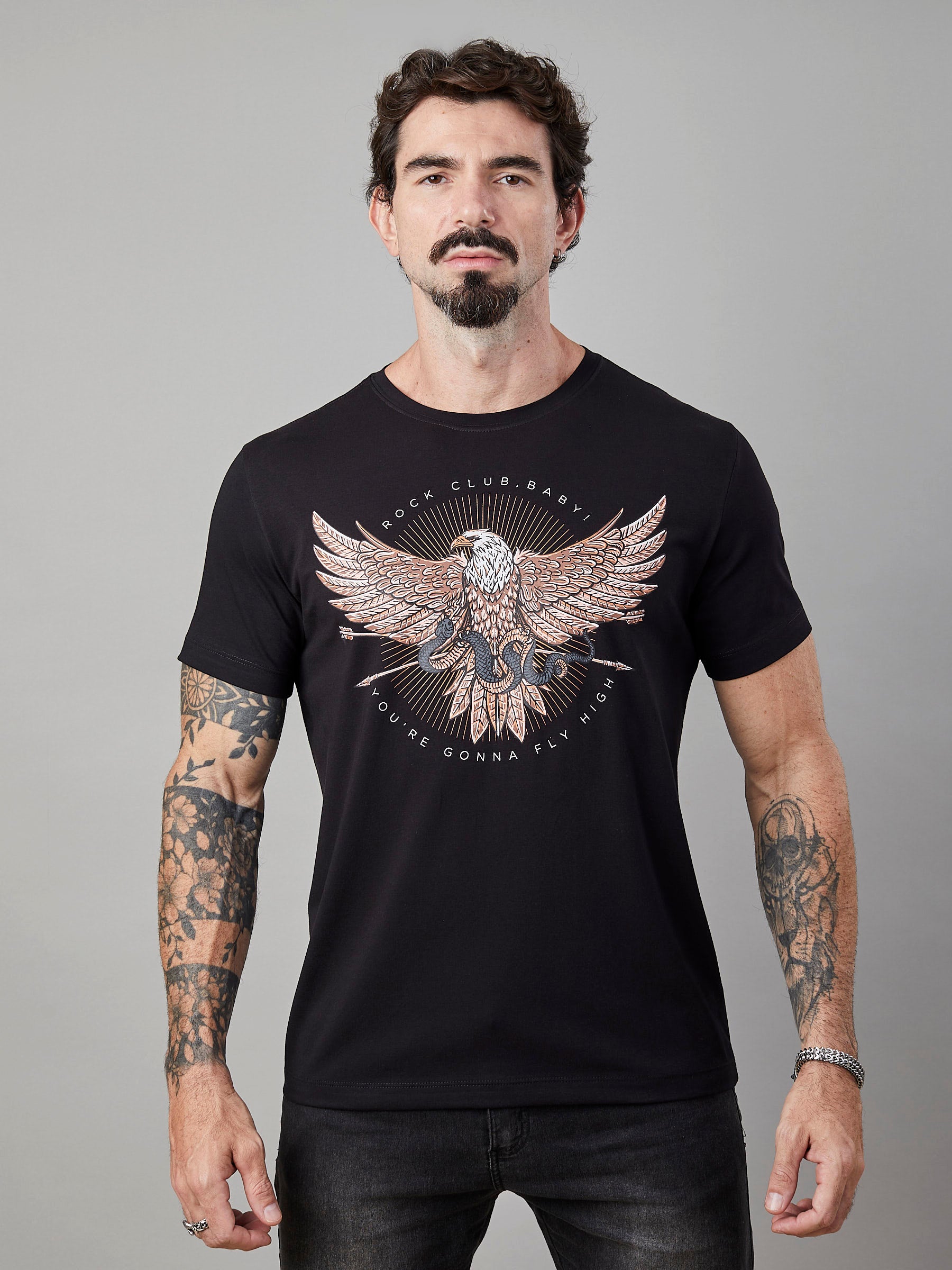 Camiseta Unconventional® Flying High em algodão egípcio