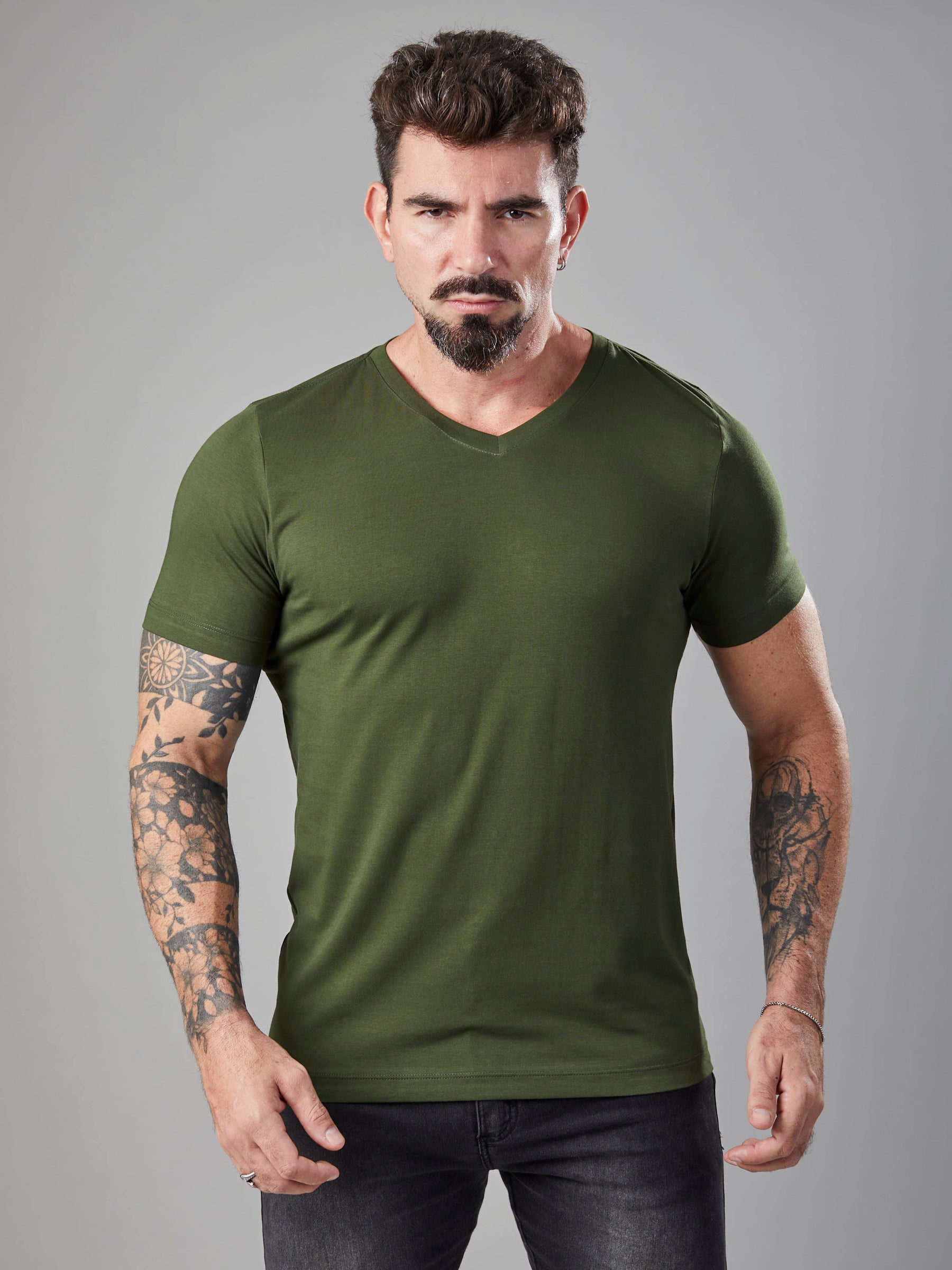 Camiseta Unconventional® Essentials Gola V - Green