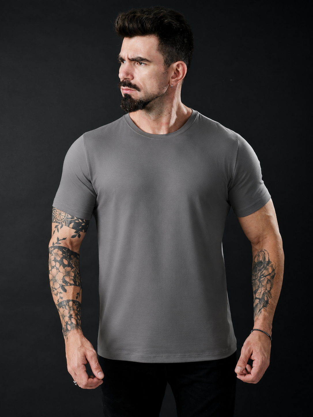 Camiseta Essentials - Cinza Claro