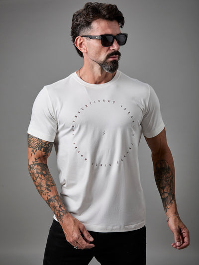 Camiseta Typo Circle Off-White