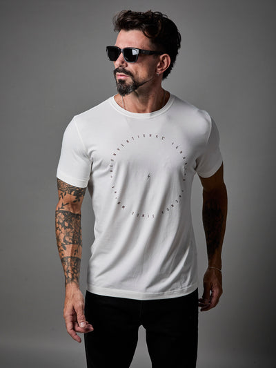 Camiseta Typo Circle Off-White