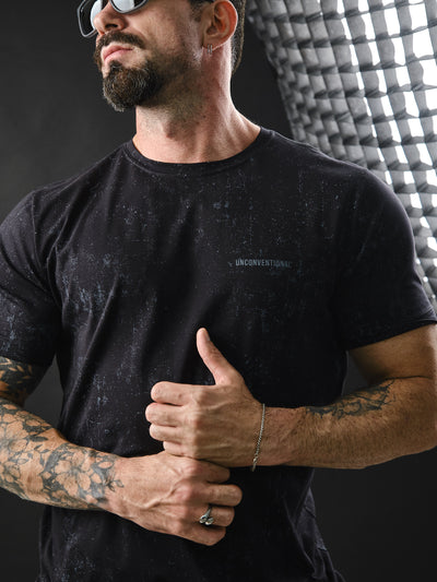 Camiseta Unconventional® Dirty - Black em Algodão Egípcio