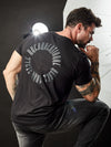 Camiseta UNCONVENTIONAL® New Circle em Algodão Egípcio Preto