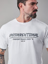 Camiseta Unconventional® Ignoring Trends em Algodão Egípcio Branco