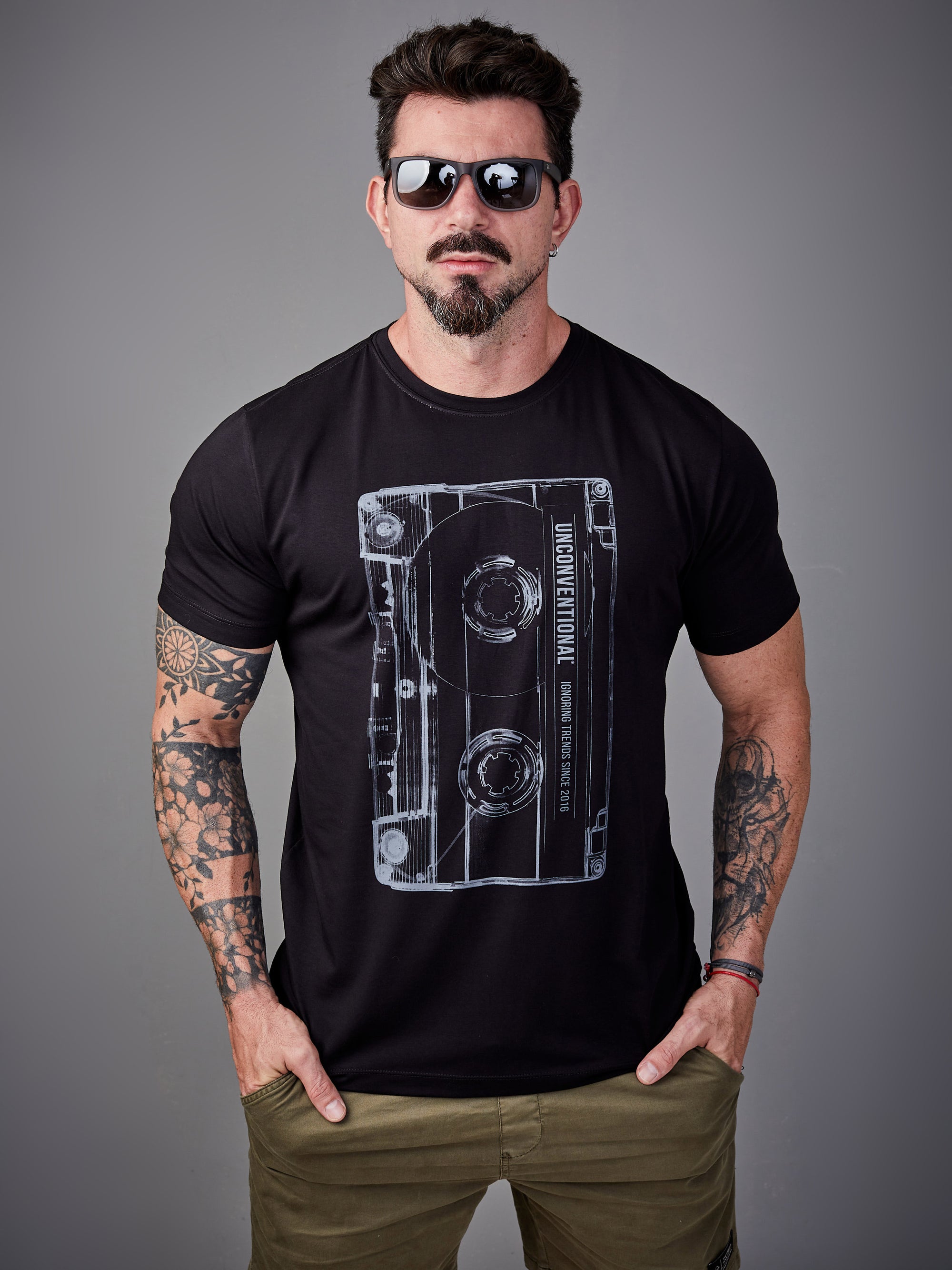 Camiseta Unconventional® Tape em Algodão Egípcio