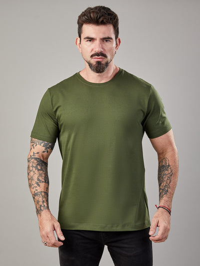 Camiseta Unconventional® Essentials Green em Algodão Egípcio