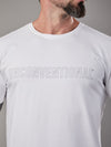 Camiseta Unconventional® Logo White em Algodão Egípcio