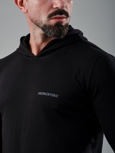 Camiseta Unconventional® Capuz Detail Logo - Black