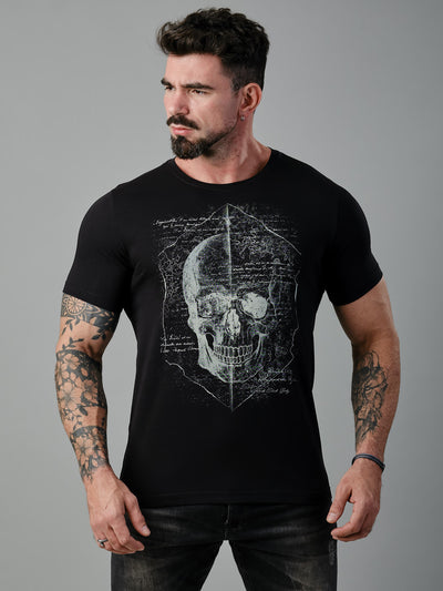 Camiseta Unconventional® Calligraphy Skull em Algodão Egípcio