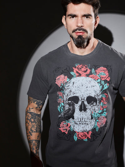 Camiseta Unconventional® Skull n' Roses