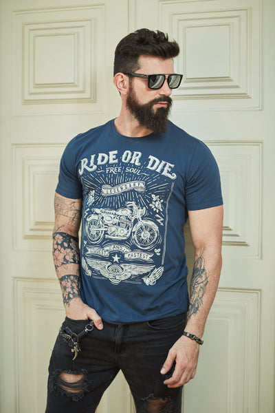 Camiseta Unconventional® Ride or Die em Algodão Egípcio