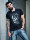 Camiseta Unconventional® Calligraphy Skull em Algodão Egípcio