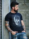 Camiseta Unconventional® Calligraphy Skull em Algodão Egípcio