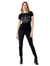 T-shirt Unconventional® Flying Skull Black
