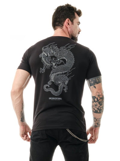 Camiseta Unconventional® Dragon em Algodão Egípcio