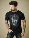 Camiseta Unconventional® Calligraphy Skull em Algodão Egípcio